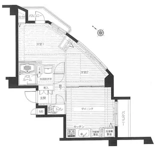 エルミタージュ荻窪【1階】の間取り