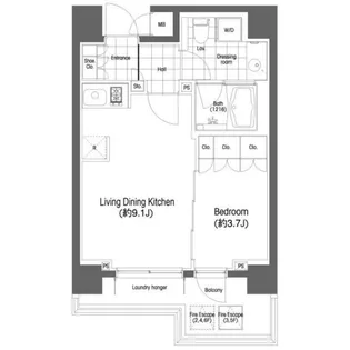 BPRレジデンス恵比寿【4階】の間取り