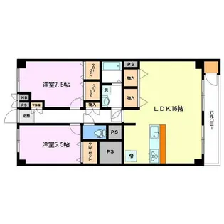 ニュー井の頭マンション【8階】の間取り
