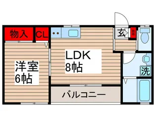 アズール【1階】の間取り