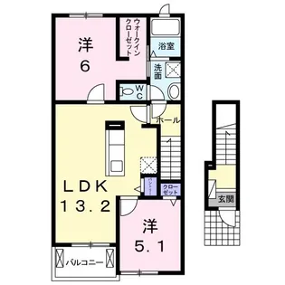 ランドマーク88 B棟【2階】の間取り