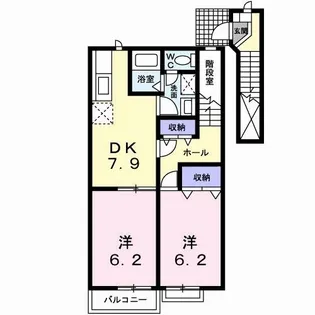 フォンテーヌ・K【2階】の間取り