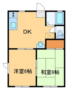 レジデンスみなみA【2階】の間取り