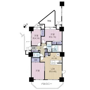 日神パレステージ海浜幕張【7階】の間取り