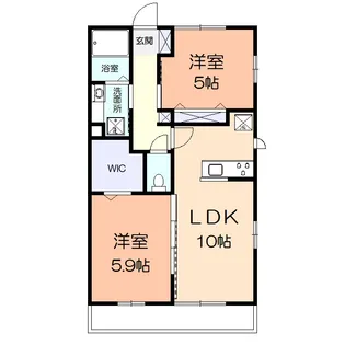 ヴィラ淡島II【1階】の間取り