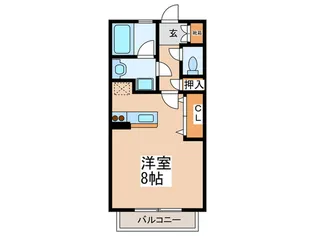 ハイツチェリ-【2階】の間取り