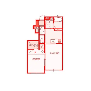 フェリシテ湘南台【1階】の間取り