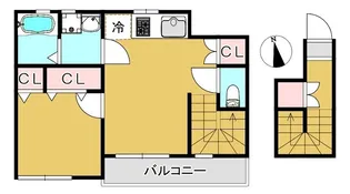 仮)ISLE NAKANOBU【2階】の間取り