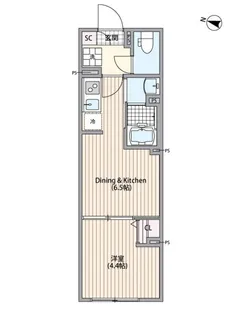 GRANPASEO中野III【3階】の間取り