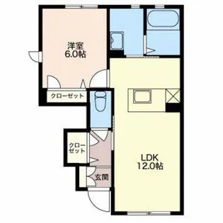 プロヌーヴ A【1階】の間取り