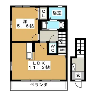 エーデルハイム【2階】の間取り