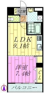 カーロヴィレッタII【3階】の間取り