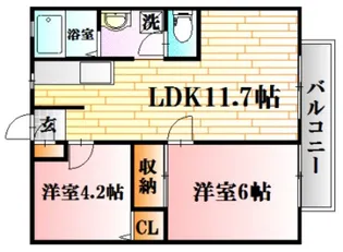 axis V【1階】の間取り