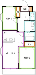 リヴェール・バレ【3階】の間取り