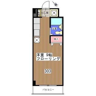 ボヌール轟【3階】の間取り