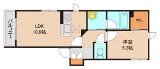 ドゥーメゾン田尻【2階】の間取り