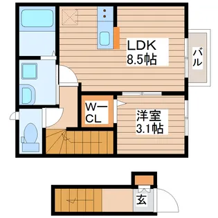 Rui【2階】の間取り