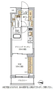 リビオメゾン湯島【1階】の間取り
