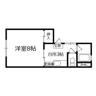 メゾンチバ【2階】の間取り