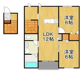 コンフォーティア【2階】の間取り