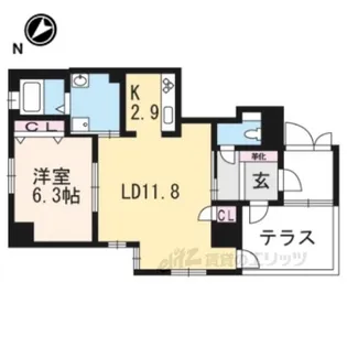エテルノアレイア【4階】の間取り