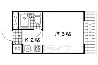 メゾンキク【3階】の間取り