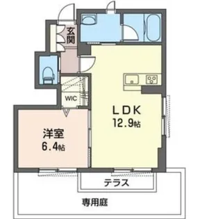 グランピエール【1階】の間取り