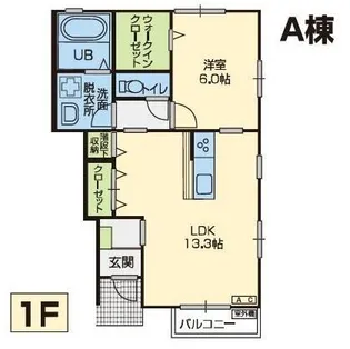 Lucia鬼柳A棟【1階】の間取り