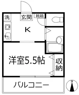 クレール千年【2階】の間取り