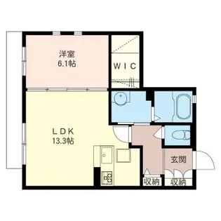 フェリシード【1階】の間取り