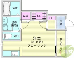 プログレ若林2【1階】の間取り
