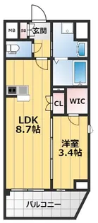 サムティ京橋Clear【9階】の間取り
