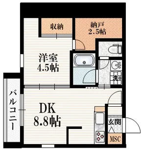 アルケー成城【3階】の間取り