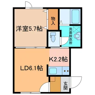 ドルフ(5)【1階】の間取り