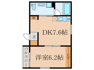 ゼフィロス【1階】の間取り