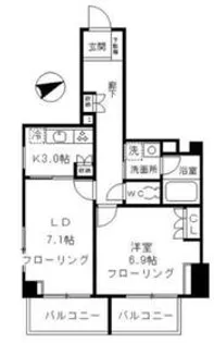 ファインクレスト上目黒【3階】の間取り