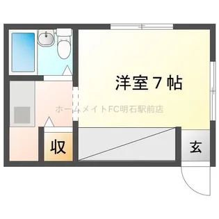 ハイツウエステニュー【2階】の間取り