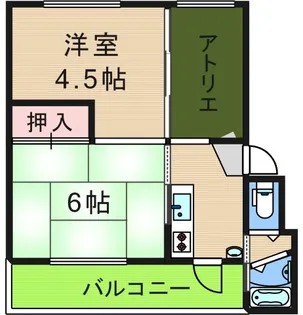 ApartMENT【2階】の間取り