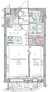 コンシェリア目黒本町 THE RESIDENCE【4階】の間取り