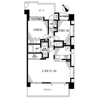 ベルポート和光丸山台【7階】の間取り