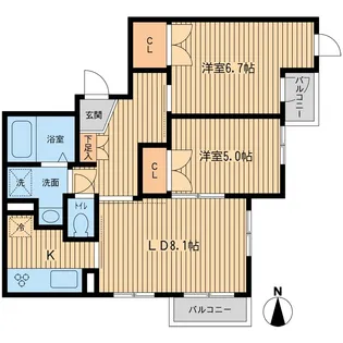 元麻布フォレストプラザII【2階】の間取り