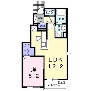 コントレイル II【1階】の間取り