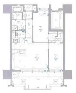 エイルマンション上之園ロゼア【9階】の間取り