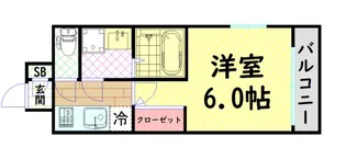 エスリード大阪ドームシティ【8階】の間取り