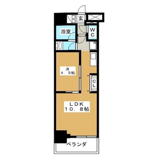 プライマル上野・稲荷町【3階】の間取り