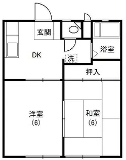 ハイツカサイ【1階】の間取り