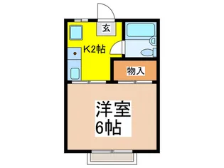 メゾン ド パンテ-ル【1階】の間取り