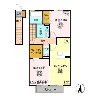 カモミールA【2階】の間取り