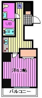 アルファコート蕨5【1階】の間取り