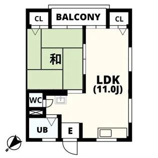 マンションなぎさ【2階】の間取り